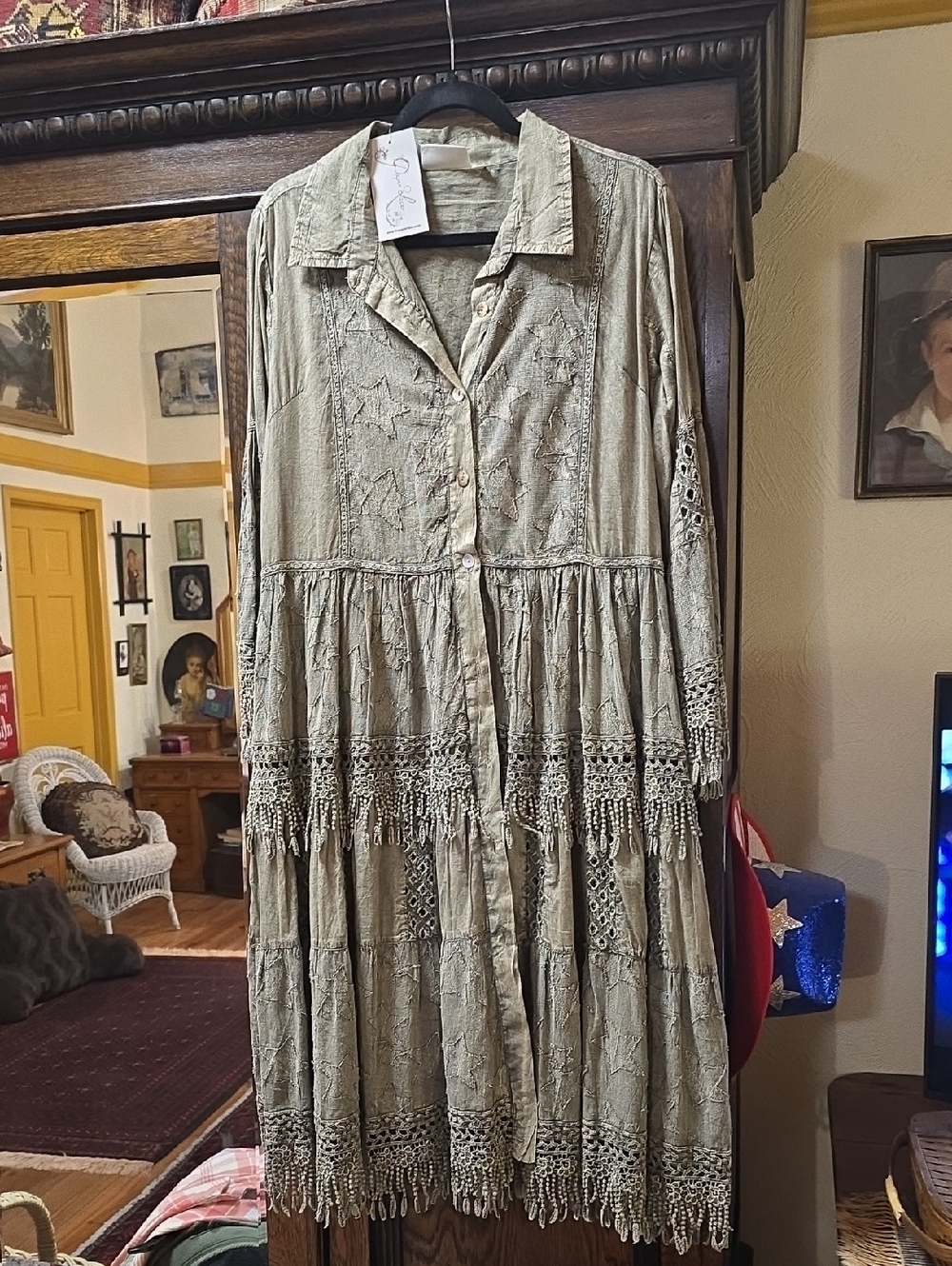 Vintage Star Patch dress...